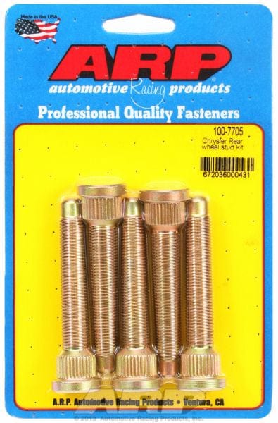 ARP fits Chrysler Rear, 1/2" Thread (5-Pack) ARP fasteners Competition Wheel Studs AR100-7705 SR
