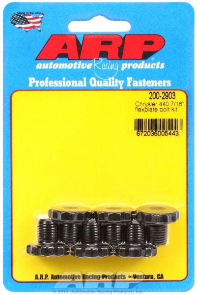 ARP fits Chrysler SL6, 3.9L V6 & SB/BB 273-440 With 6-Bolt Crank 7/16-20 ARP fasteners Flexplate Bolt Kit AR200-2903 SR