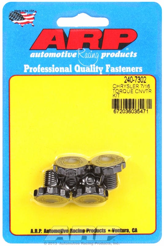 ARP fits Chrysler Torqueflite 727 & 904 With Aftermarket Converter, 7/16- ARP fasteners Torque Converter Bolt Kit AR240-7302 SR