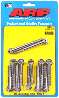 ARP fits Ford 302-351 Cleveland & 351-400M ARP fasteners Intake Manifold Bolt Kit, Hex Head S/S AR454-2004 SR