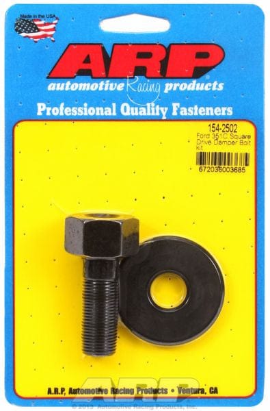 ARP fits Ford 351 Cleveland & Holden 253-304-308 5/8-18 Thread x 1.800" U ARP fasteners Harmonic Balancer Bolt, Hex Head Black Oxide AR154-2502 SR