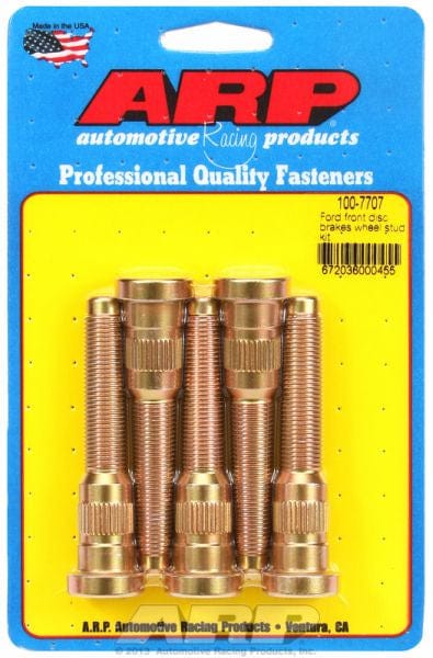 ARP fits Ford Front Disc Brake Early, 1/2" Thread (5-Pack) ARP fasteners Competition Wheel Studs AR100-7707 SR