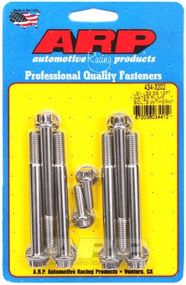 ARP fits GM LS Series ARP fasteners Water Pump & Thermostat Bolt Kit, 12-Point Head S/S AR434-3202 SR