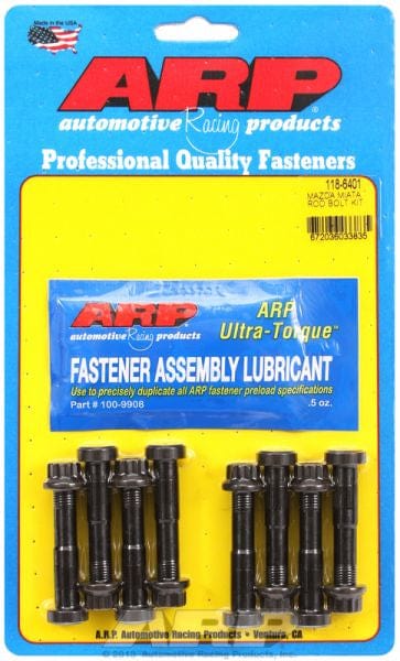 ARP fits Mazda B6 1.6L & BP 1.8L DOHC Miata, M9 ARP fasteners Conrod Bolt Set AR118-6401 SR