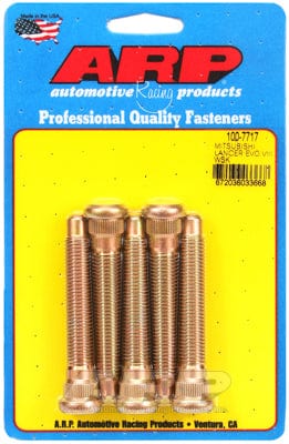 ARP fits Mitsubishi Lancer EVO VIII M12 X 1.5 Thread (5-Pack) ARP fasteners Competition Wheel Studs AR100-7717 SR