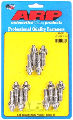 ARP fits SB Chev 3/8" Thread x 1.670" OAL (12 Pack) ARP fasteners Exhaust Header Stud Kit, 12-Point S/S AR400-1402 SR