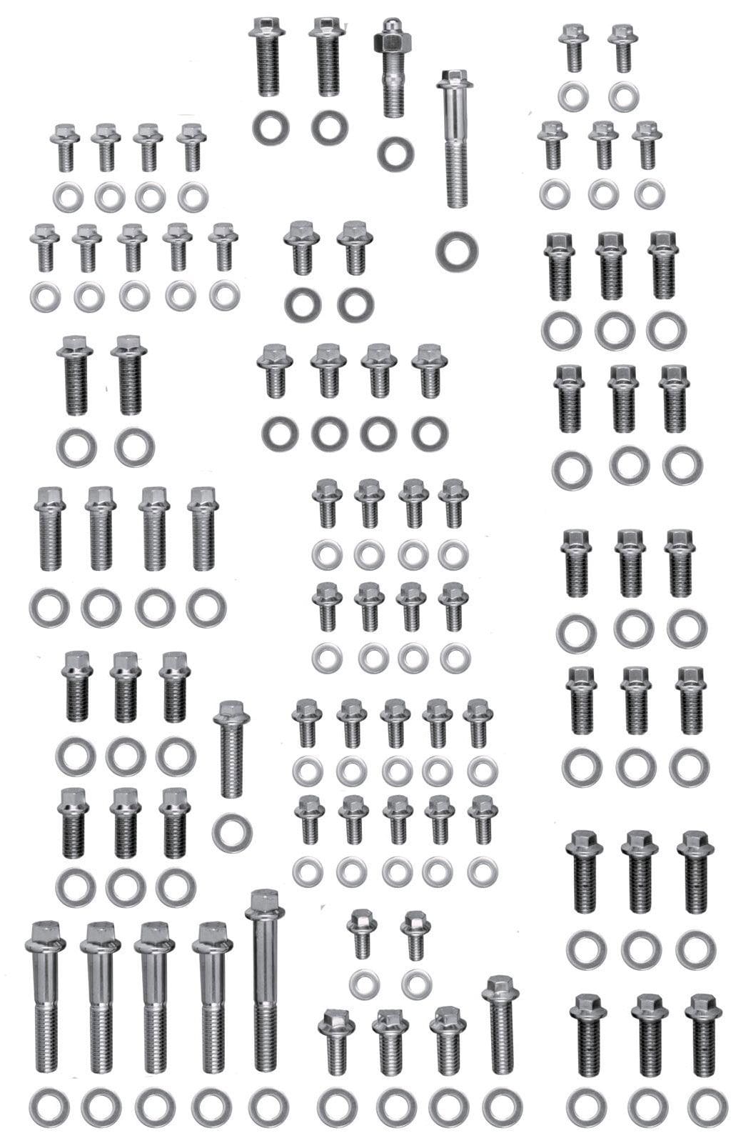 ARP fits SB Chev 305-350 Vortec With Headers (1986-On) ARP fasteners Engine Accessory Bolt Kit, 12-Point Head S/S AR534-9504 SR