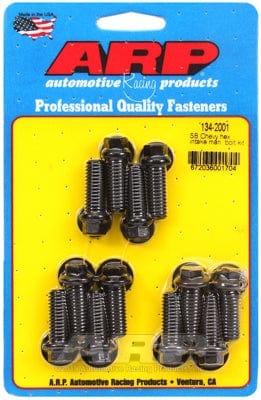 ARP fits SB Chev ARP fasteners Intake Manifold Bolt Kit, Hex Head Black Oxide AR134-2001 SR