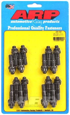 ARP fits SB Chrysler 340-360 & Hemi, (16) 3/8" Thread x 2.000" OAL (Provi ARP fasteners Exhaust Header Stud Kit, 12-Point Black Oxide AR245-1301 SR
