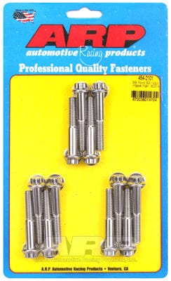 ARP fits SB Ford 283-302-351 Windsor (Uses 3/8" Socket) ARP fasteners Intake Manifold Bolt Kit, 12-Point Head S/S AR454-2101 SR