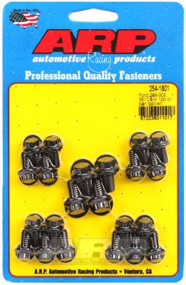 ARP fits SB Ford 289-302-351 Windsor & 302-351 Cleveland ARP fasteners Oil Pan Bolt Kit, 12-Point Nut Black Oxide AR254-1801 SR