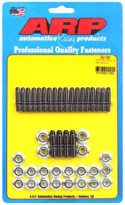 ARP fits SB Ford 289-302-351 Windsor & 302-351 Cleveland ARP fasteners Oil Pan Stud Kit, Hex Nut Black Oxide AR254-1901 SR