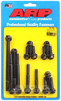 ARP fits SB Ford 289-302 Windsor With Aluminium Pump ARP fasteners Timing Cover & Water Pump Bolt Kit, Hex Head Black Oxide AR154-1504 SR