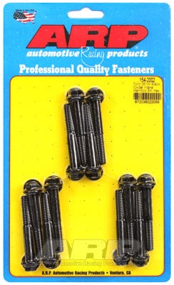 ARP fits SB Ford 351 Windsor (Uses 3/8" Socket) ARP fasteners Intake Manifold Bolt Kit, Hex Head Black Oxide AR154-2002 SR
