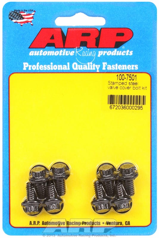 ARP fits Stamped Steel Covers 1/4-20 Thread x .515" UHL (8-Pack) ARP fasteners Valve Cover Bolt Kit, 12-Point Head Black Oxide AR100-7501 SR