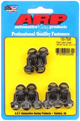 ARP fits Steel Covers 1/4-20 Thread x .515" UHL (14-Pack) ARP fasteners Valve Cover Bolt Kit, Hex Head Black Oxide AR100-7506 SR