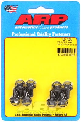 ARP fits Steel Covers 1/4-20 Thread x .515" UHL (8-Pack) ARP fasteners Valve Cover Bolt Kit, Hex Head Black Oxide AR100-7505 SR