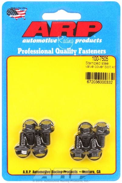 ARP fits Steel Covers 1/4-20 Thread x .515" UHL (8-Pack) ARP fasteners Valve Cover Bolt Kit, Hex Head Black Oxide AR100-7505 SR