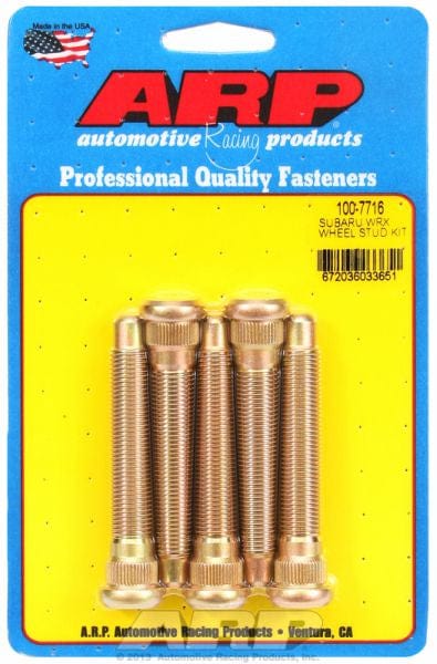 ARP fits Subaru WRX M12 X 1.25 Thread (5-Pack) ARP fasteners Competition Wheel Studs AR100-7716 SR