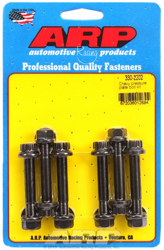 ARP fits Tilton Flywheel and 3 Disc AP Clutch ARP fasteners Pro Series Pressure Plate Bolt Kit 5/16"-24 AR330-2202 SR