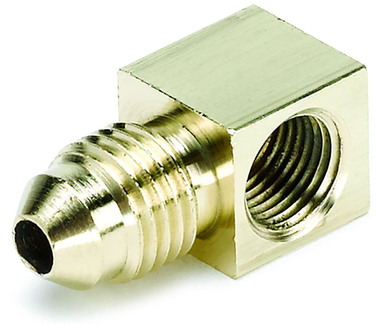 AUTOMETER 1/8" NPT Female to -4AN Male Auto Meter Right Angle Fitting AU3271 SR