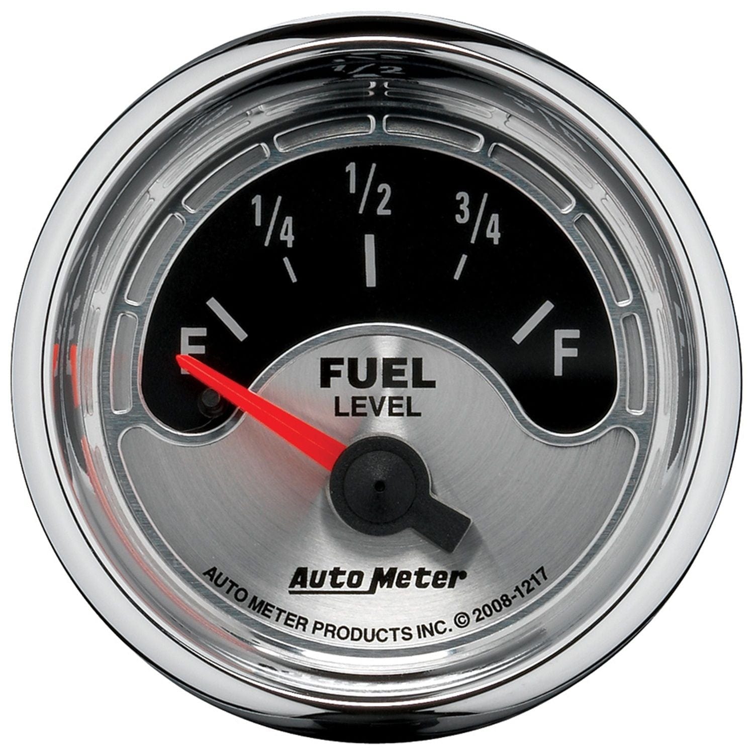 AUTOMETER 2-1/16", 240 ohms Empty/33 ohms Full, Short Sweep Electric Auto Meter American Muscle Fuel Level Gauge AU1217 SR