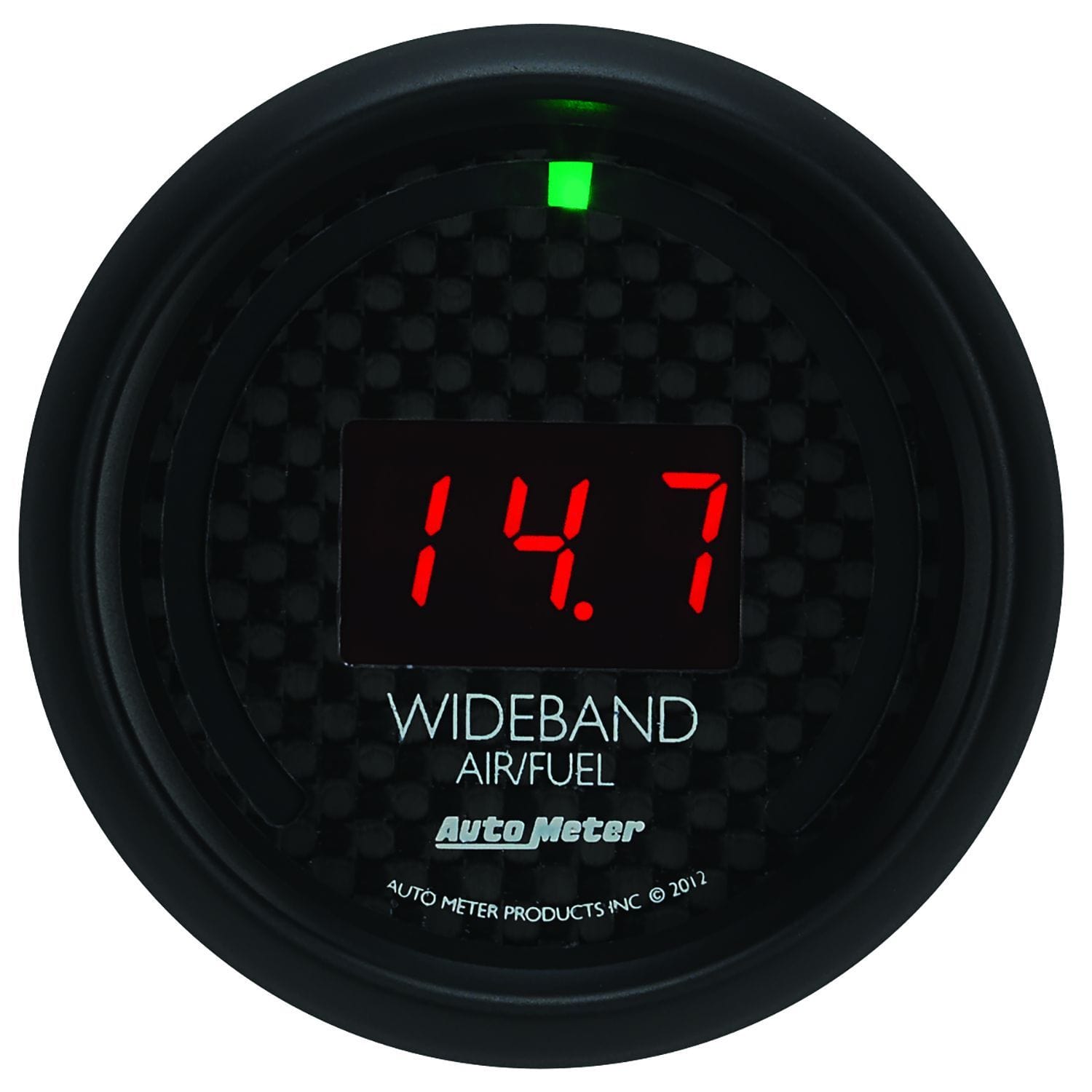 AUTOMETER 2-1/16", Black Carbon Fiber Dial, Full Sweep Electrical Auto Meter GT Series Air Fuel Ratio Gauge AU8079 SR