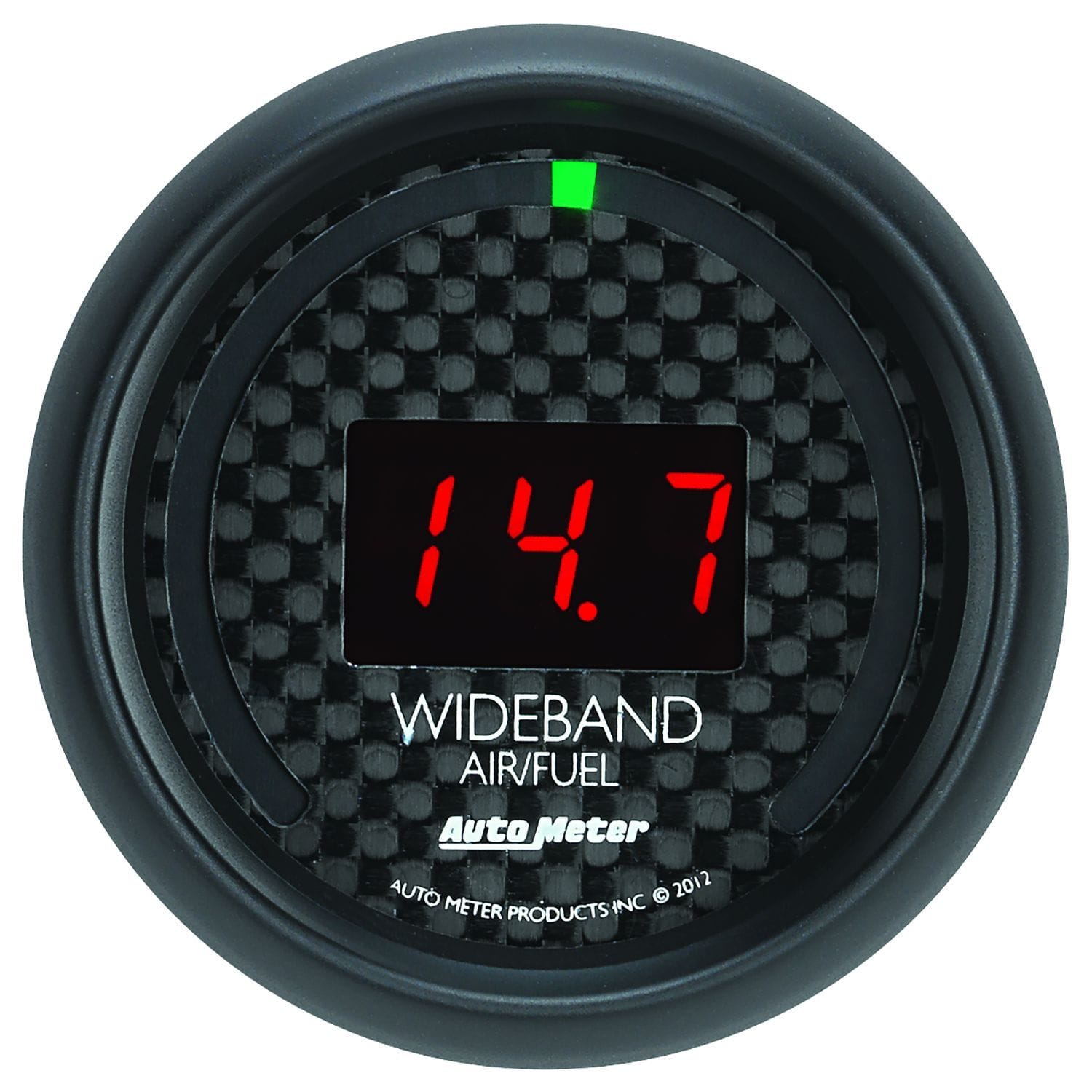 AUTOMETER 2-1/16", Black Carbon Fiber Dial, Full Sweep Electrical Auto Meter GT Series Air Fuel Ratio Gauge AU8079 SR