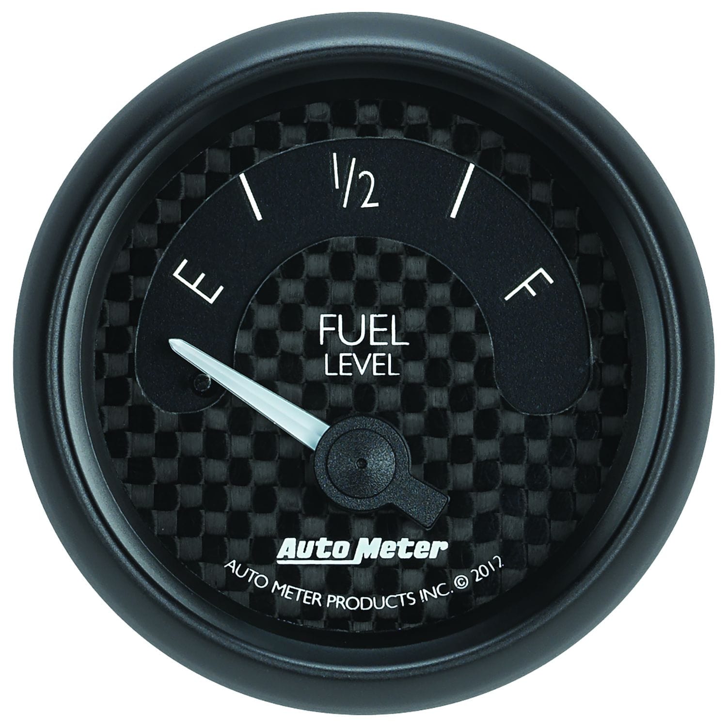 AUTOMETER 2-1/16", Black Carbon Fiber Dial, Short Sweep Electric, 240E-33F ohm Auto Meter GT Series Fuel Level Gauge AU8016 SR