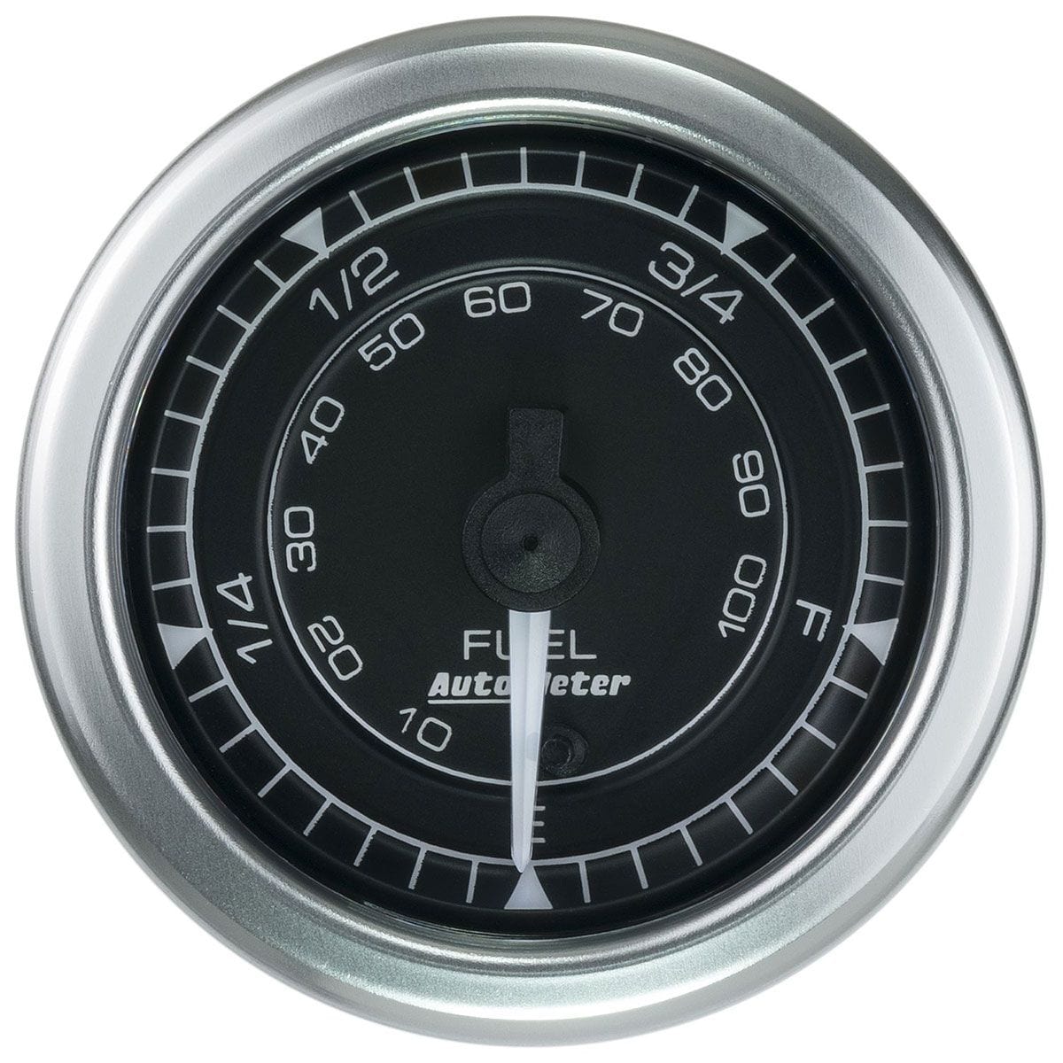 AUTOMETER 2-1/16", Black Dial, Full Sweep Electric, 0E-280F ohm Auto Meter Chrono Series Fuel Level Gauge AU8110 SR