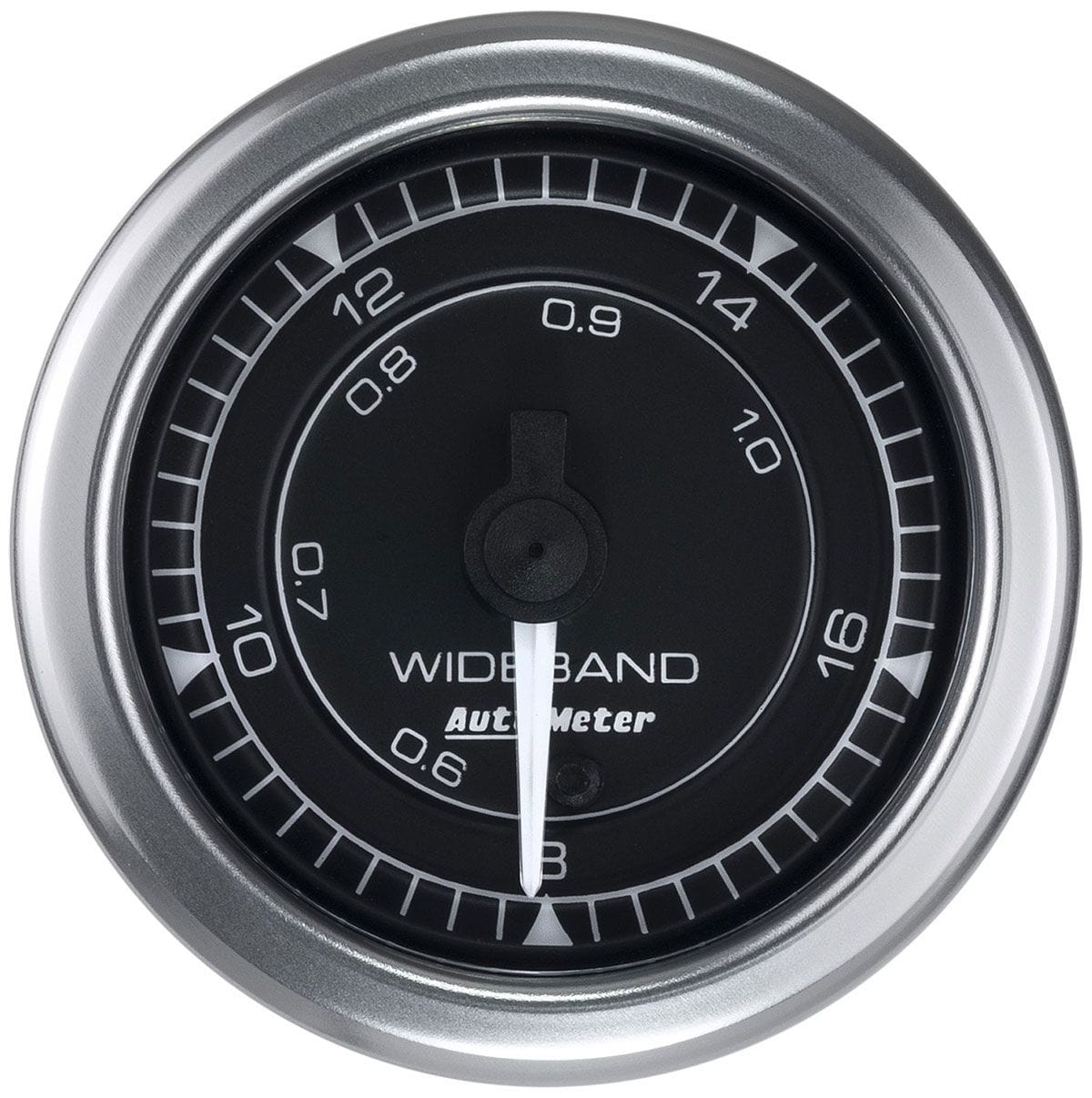 AUTOMETER 2-1/16", Black Dial, Full Sweep Electric, Analog 8:1-18:1 Auto Meter Chrono Series Air/Fuel Ratio Gauge AU8170 SR