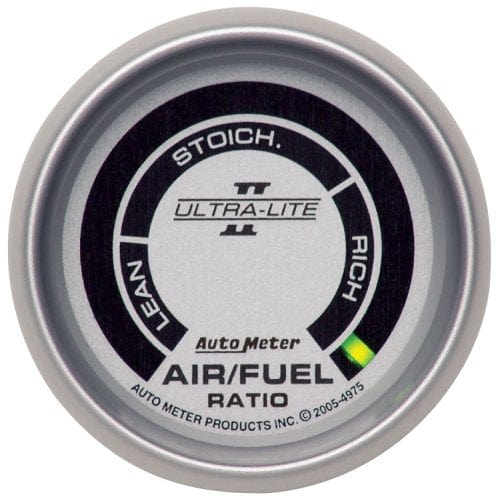 AUTOMETER 2-1/16", Digital, Narrowband, Range:Lean-Rich Auto Meter Ultra-Lite II Series Air/Fuel Ratio Gauge AU4975 SR