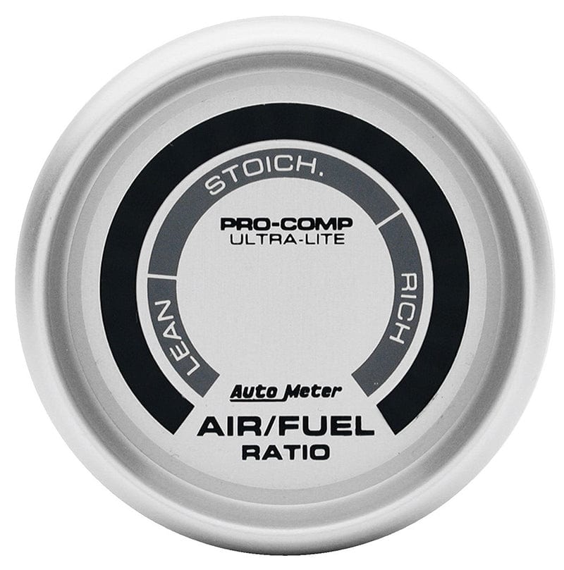 AUTOMETER 2-1/16", Digital, Narrowband, Range: Lean - Rich Auto Meter Ultra-Lite Series Air / Fuel Ratio Gauge AU4375 SR