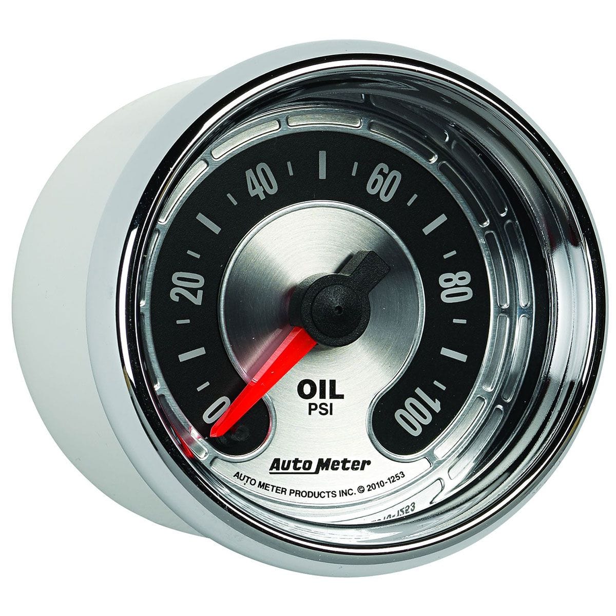 AUTOMETER 2-1/16", Full Sweep Electric, 0-100 psi Auto Meter American Muscle Oil Pressure Gauge AU1253 SR