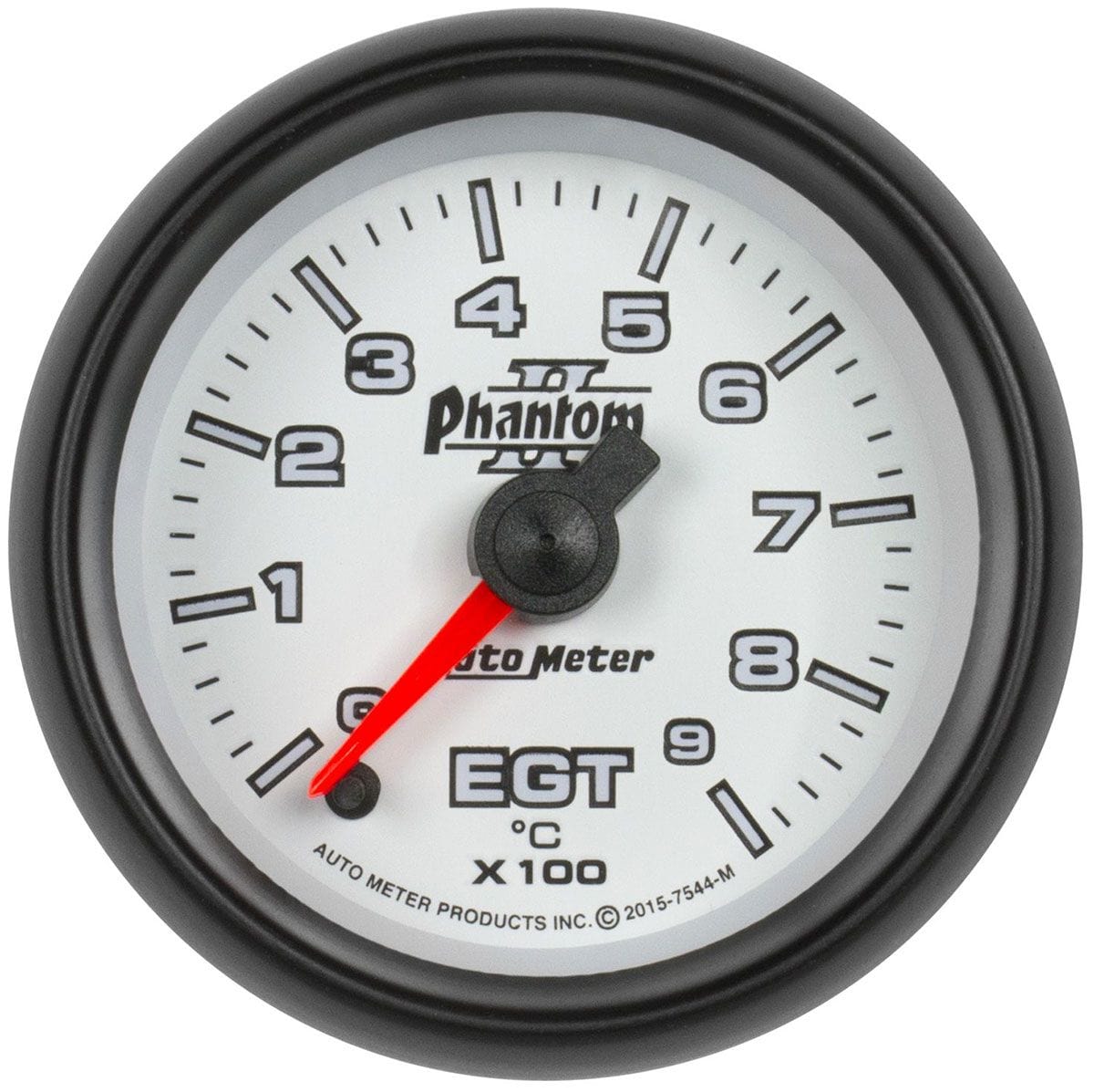 Auto Meter 7545 Phantom II Full Sweep Electric Pyrometer – With Type K Thermocouple, White LED Backlight