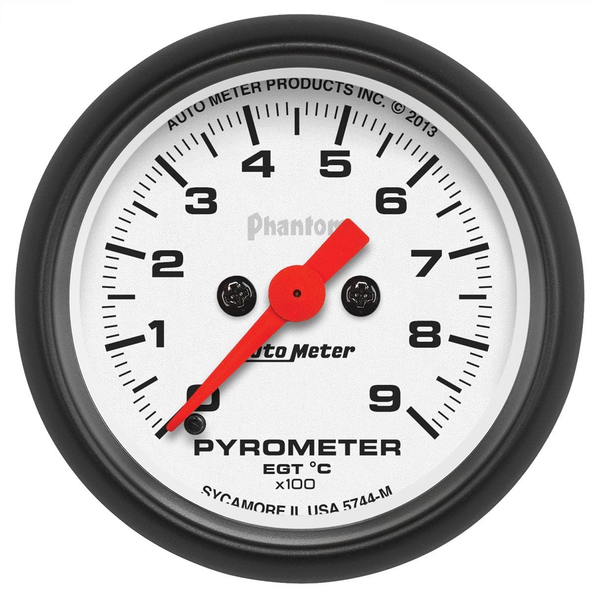 AUTOMETER 2-1/16", Full Sweep Electric, 0-900°C Auto Meter Phantom Series Pyrometer Gauge AU5744-M SR