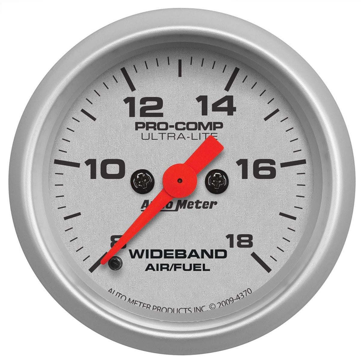 AUTOMETER 2-1/16", Full Sweep Electric, Range:8:1-18:1 AFR Auto Meter Ultra-Lite Series Air / Fuel Ratio Wideband Gauge AU4370 SR