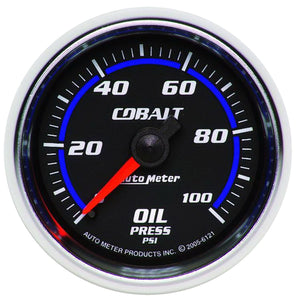 Auto Meter Cobalt Series Oil Pressure Gauge AU6121