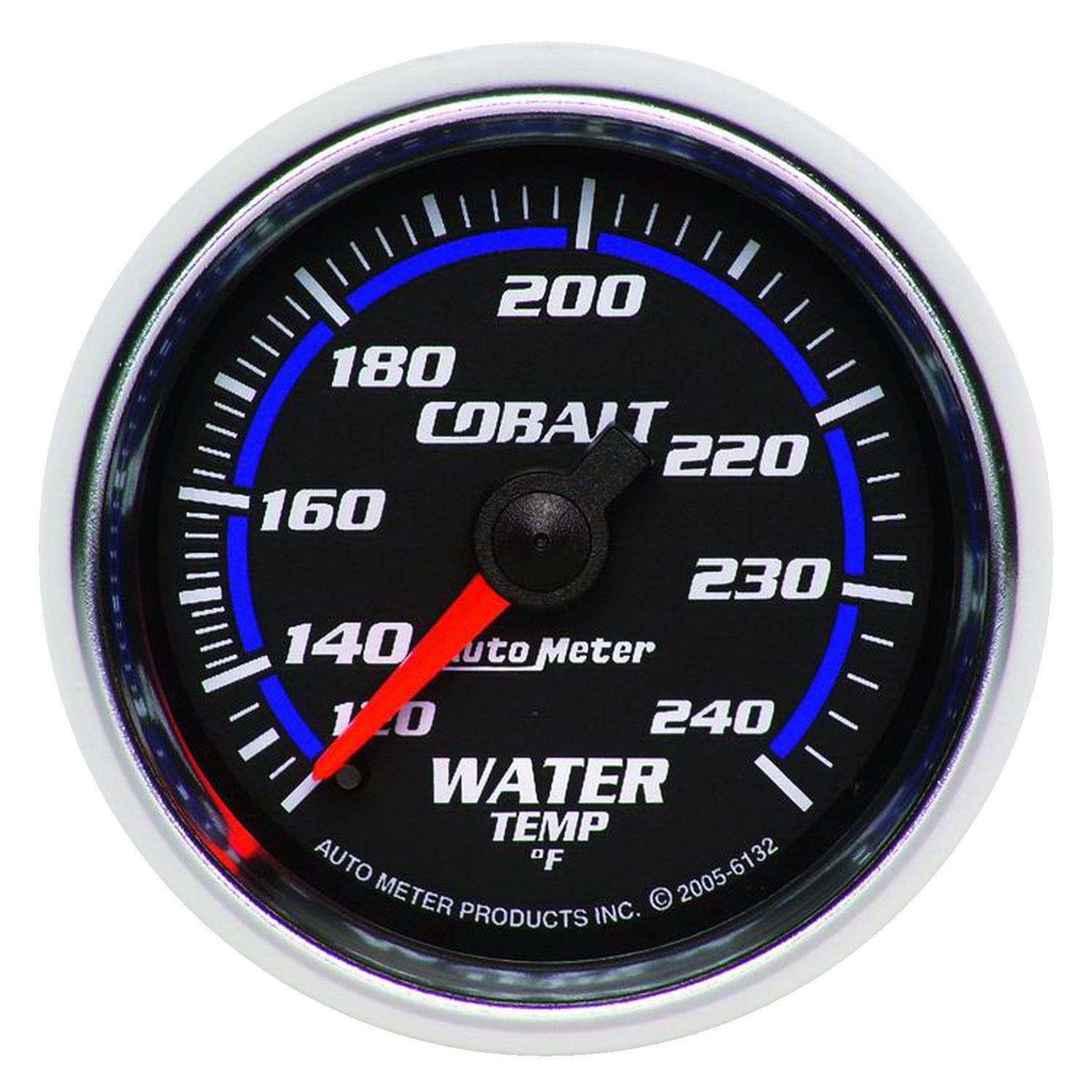 AUTOMETER 2-1/16", Full Sweep Mechanical, 120-240°F Auto Meter Cobalt Series Water Temperature Gauge AU6132 SR