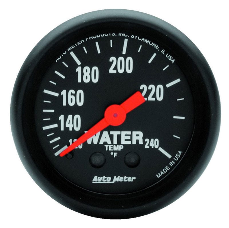 AUTOMETER 2-1/16", Full Sweep Mechanical, 120-240°F Auto Meter Z-Series Water Temperature Gauge AU2607 SR