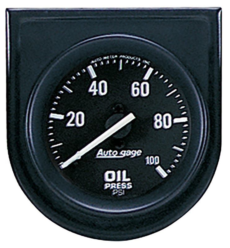 AUTOMETER 2-1/16", Full Sweep Mechanical, Individual Console, 0-100 psi Auto Meter Auto gage Series Oil Pressure Gauge AU2332 SR