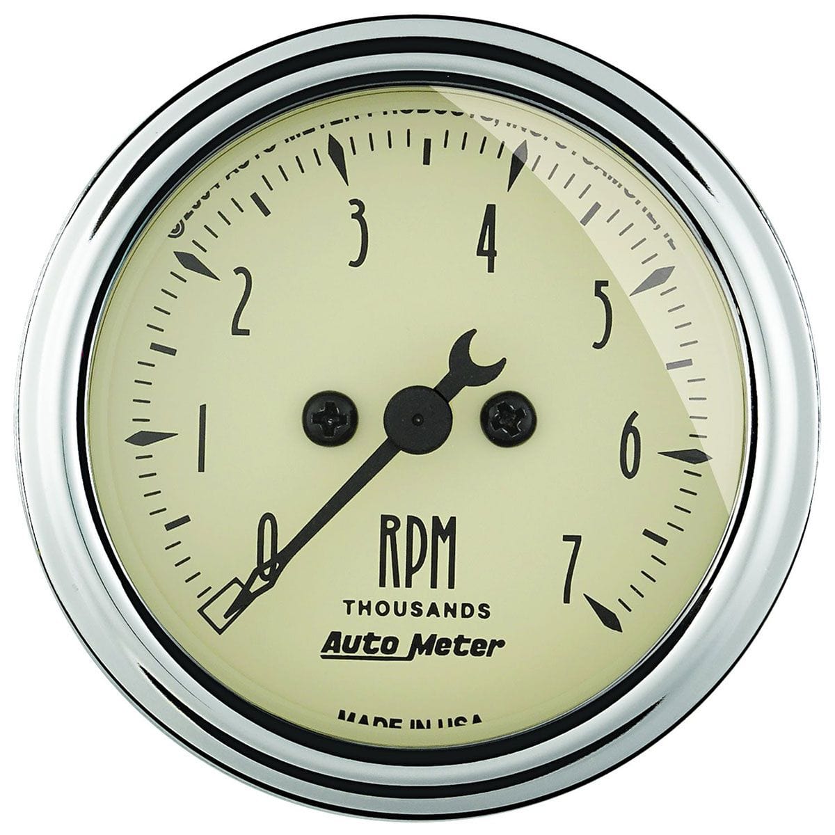 AUTOMETER 2-1/16", In-Dash, Electric, 0-7,000 rpm Auto Meter Antique Beige Tachometer AU1897 SR
