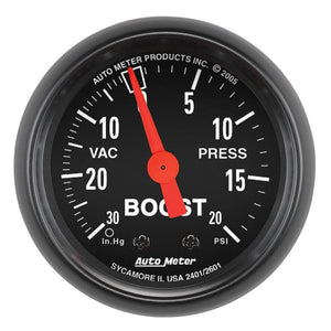 Auto Meter Z-Series Boost/Vacuum Gauge AU2601