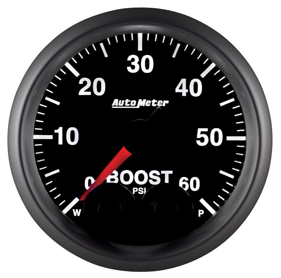 AUTOMETER 2-1/16", Programmable Warning Function, 0-60 psi Auto Meter Elite Series Boost Gauge AU5670 SR