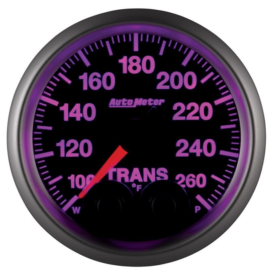 AUTOMETER 2-1/16", Programmable Warning Function, 100-260°F Auto Meter Elite Series Transmission Temperature Gauge AU5658 SR