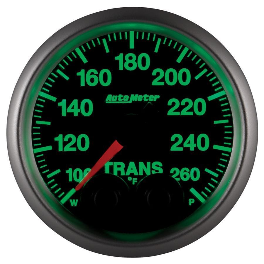 AUTOMETER 2-1/16", Programmable Warning Function, 100-260°F Auto Meter Elite Series Transmission Temperature Gauge AU5658 SR