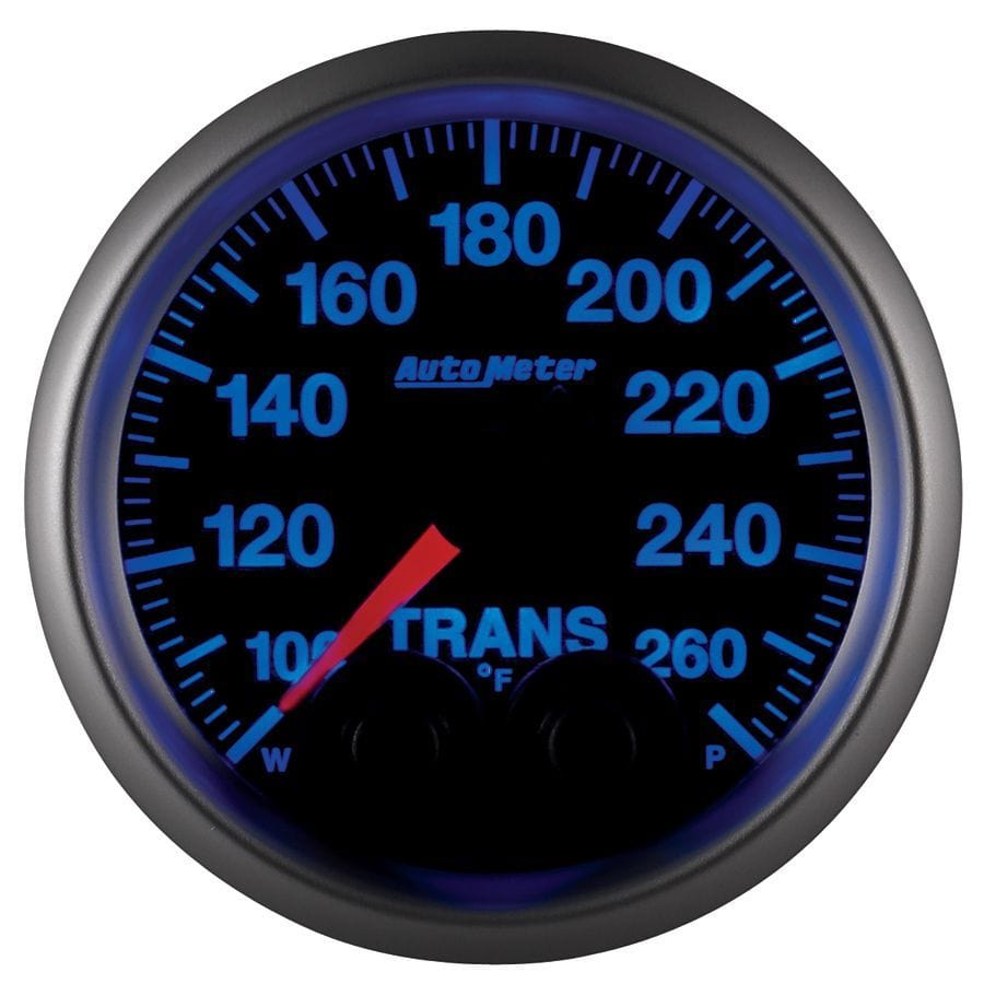 AUTOMETER 2-1/16", Programmable Warning Function, 100-260°F Auto Meter Elite Series Transmission Temperature Gauge AU5658 SR