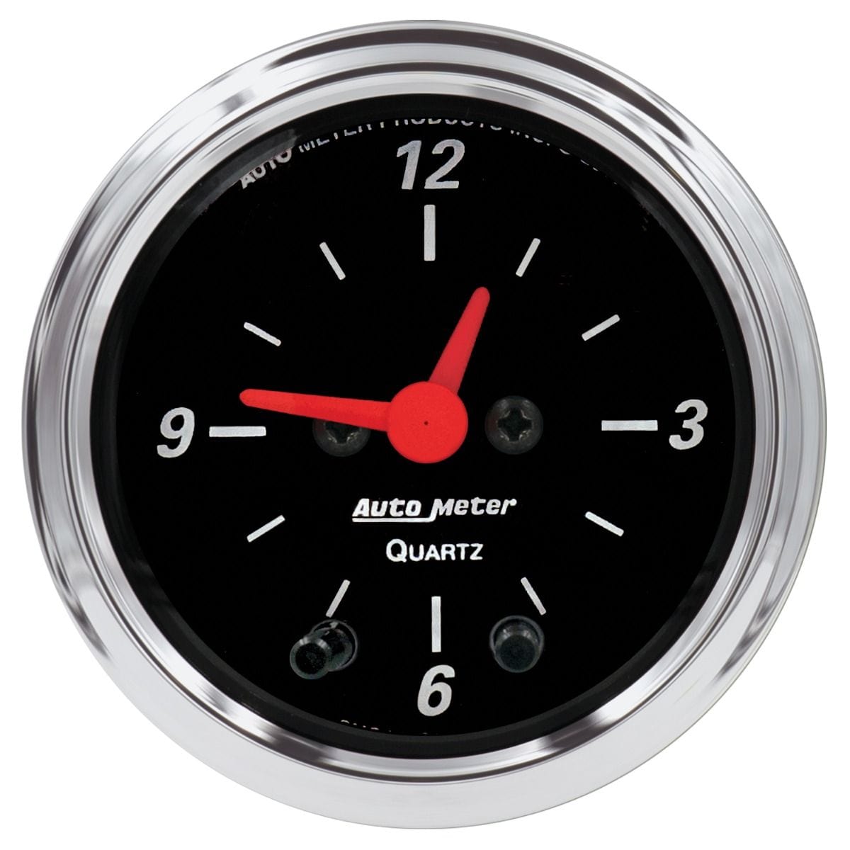 AUTOMETER 2-1/16", Quartz Movement w/Second Hand Auto Meter Designer Black Series Clock AU1484 SR