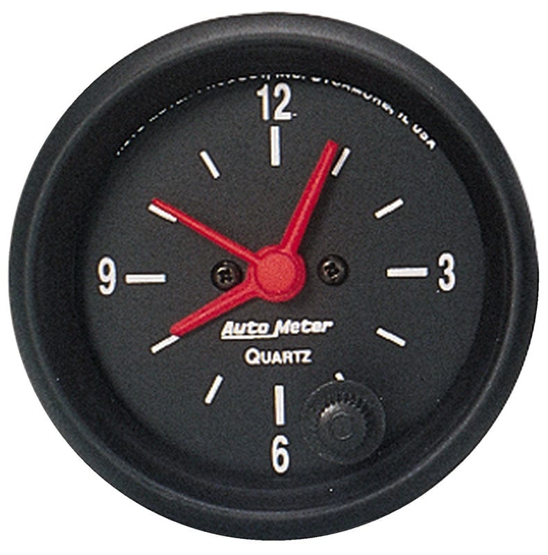 AUTOMETER 2-1/16", Quartz movement, w/Second Hand Auto Meter Z-Series Clock AU2632 SR