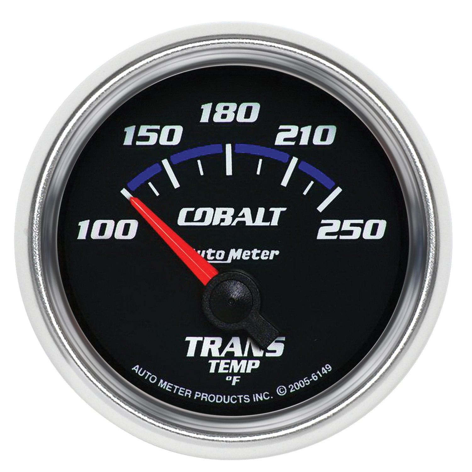 AUTOMETER 2-1/16", Short Sweep Electric, 100-250°F Auto Meter Cobalt Series Transmission Temperature Gauge AU6149 SR